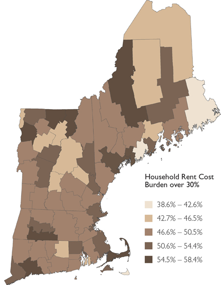 mapping new england: income distribution by county