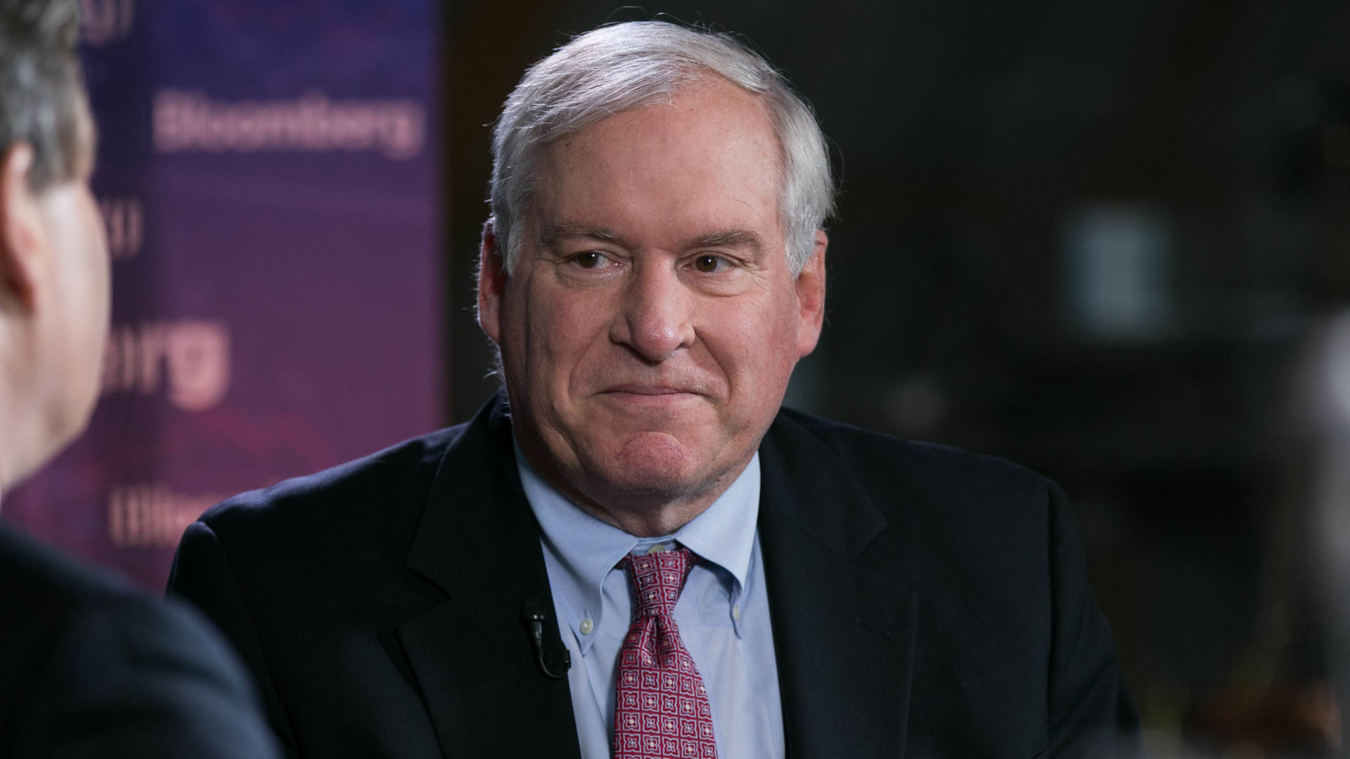 Photo of Eric S. Rosengren interviewed before the 61st Economic Conference.