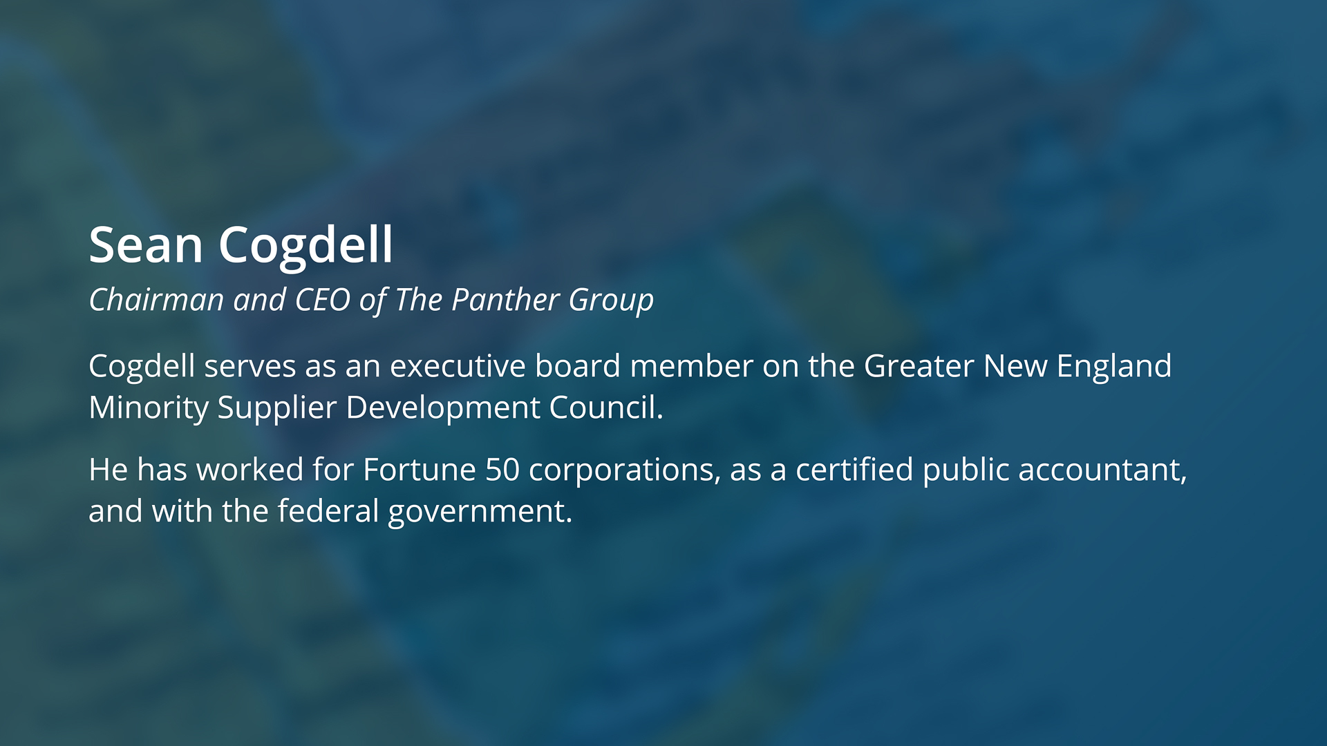 The bank welcomes Sean Cogdell as a new external advisory council member.