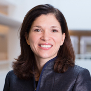 A photograph of Laura Alfaro for the Boston Fed's 69th Economic Conference.