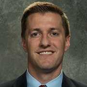 A photograph of Aaron B. Flaaen for the Boston Fed's 69th Economic Conference.