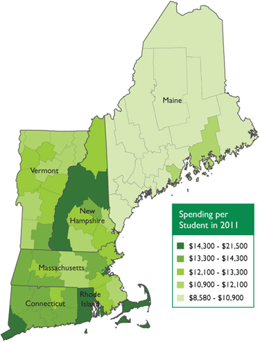 map of new england