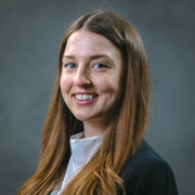 A formal portrait of Sophie Handley.