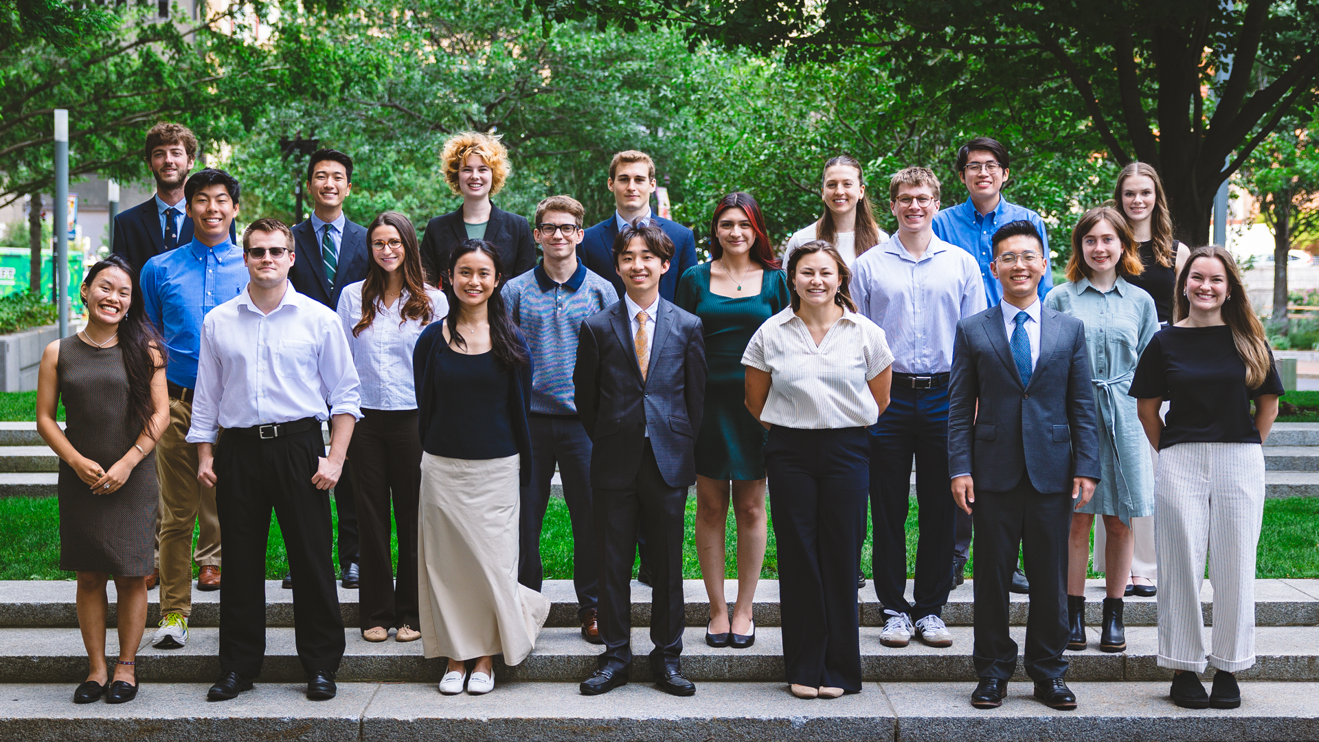 Photo of the new RA Interns at the Research Department at the Federal Reserve Bank of Boston.