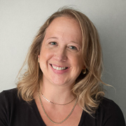 A photograph of Emily Benson for the Boston Fed's 70th Economic Conference.